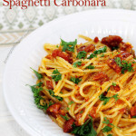 Spicy Chorizo and Manchego Spaghetti Carbonara