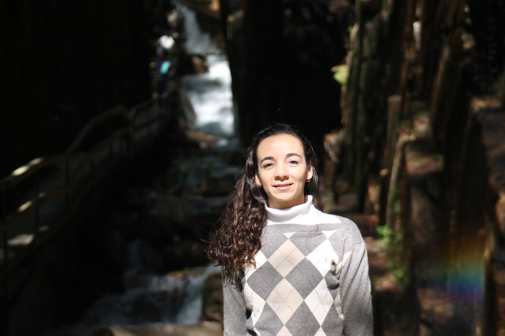 woman at Flume Gorge