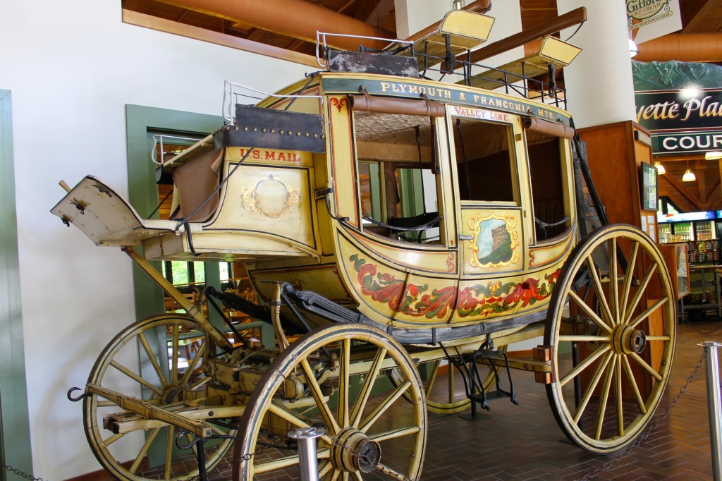 historic Concord Coach at Flume gorge visitor center