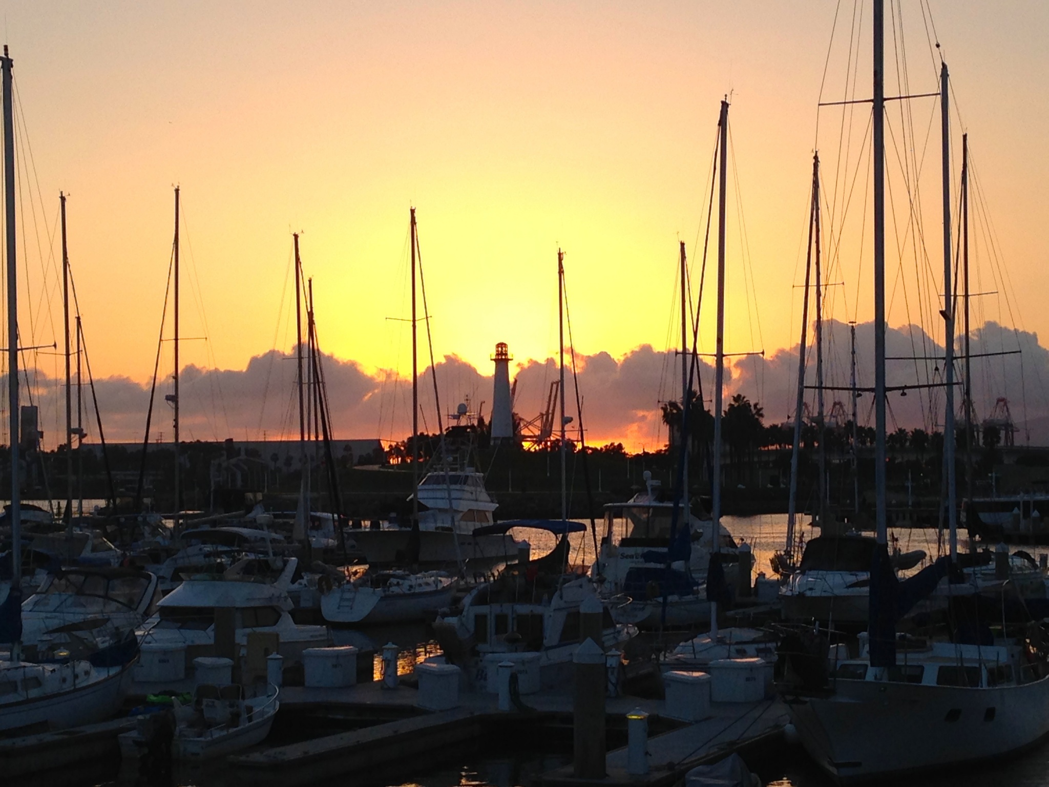 Sunset from Shoreline Village in Long Beach