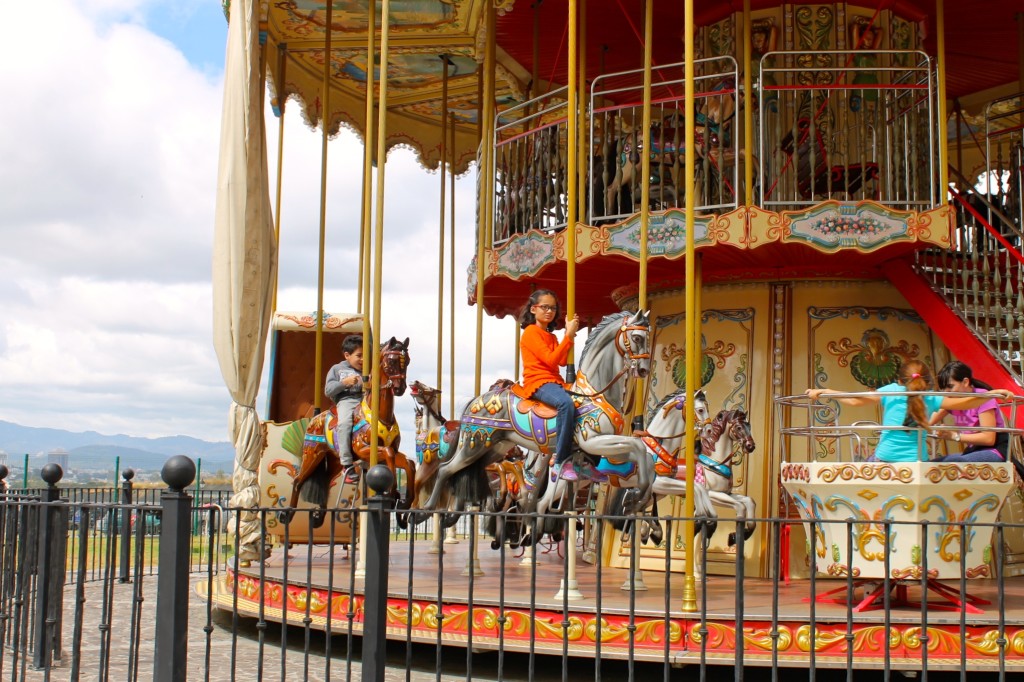Things to do with kids in Guatemala: beautiful carrousel in Cayalá