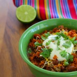 spicy chipotle and chorizo beef chili