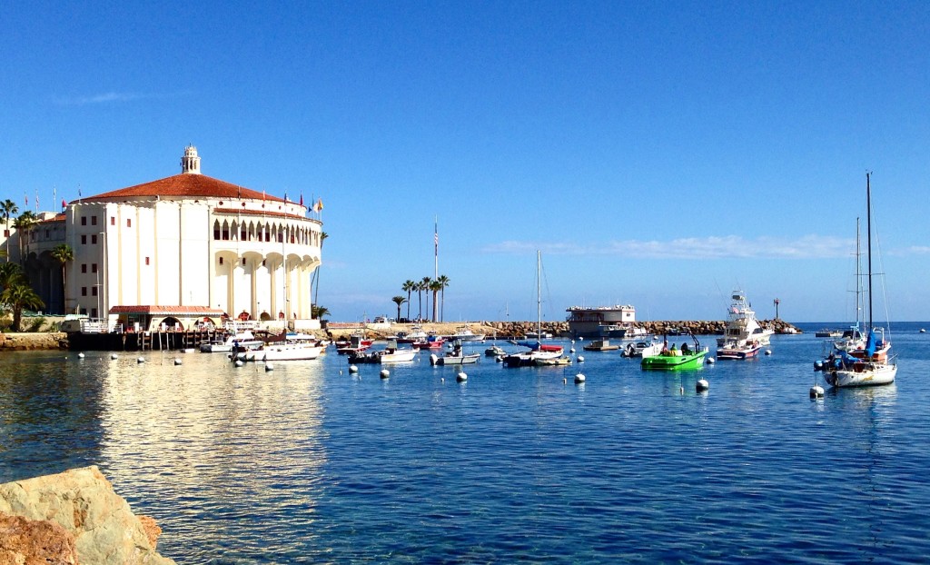 Avalon harbor with the Casino in the background