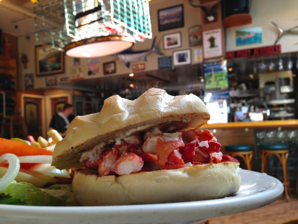 lobster roll from the Lobster trap in Avalon