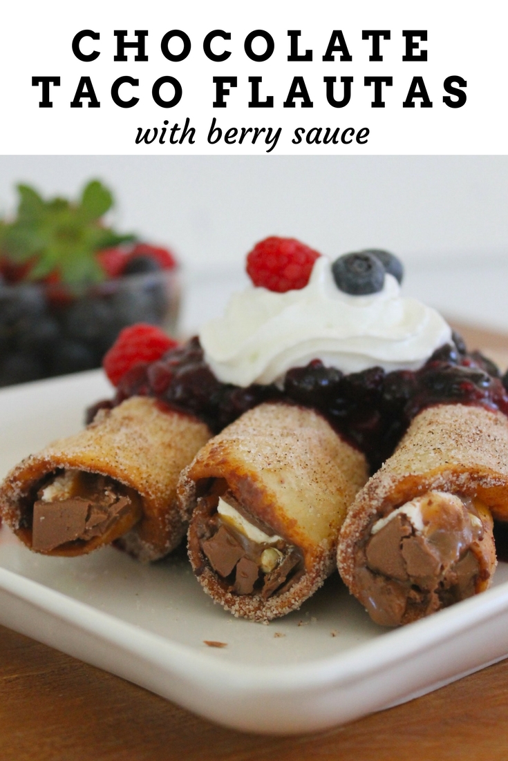 Chocolate Taco Flautas