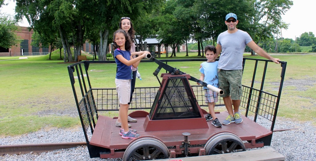 At the railroad museum in Savannah , Georgia. 