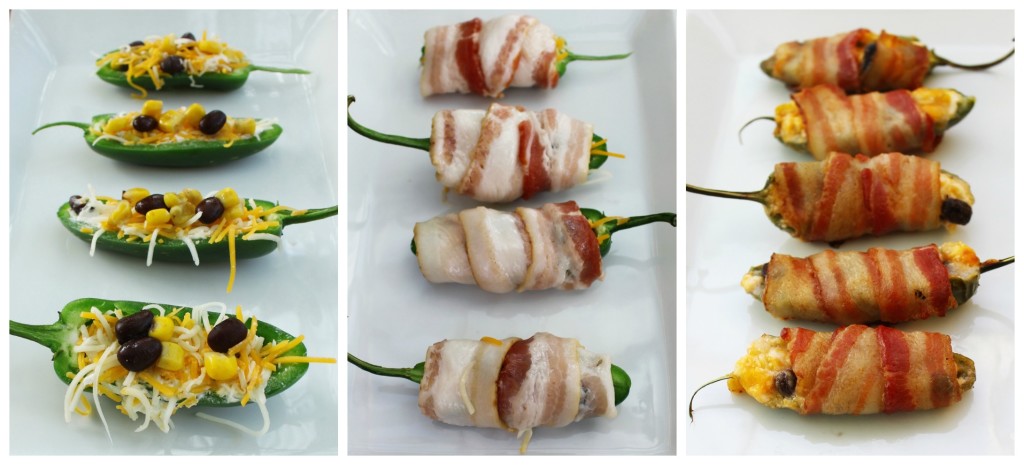 Bacon wrapped jalapeños poppers