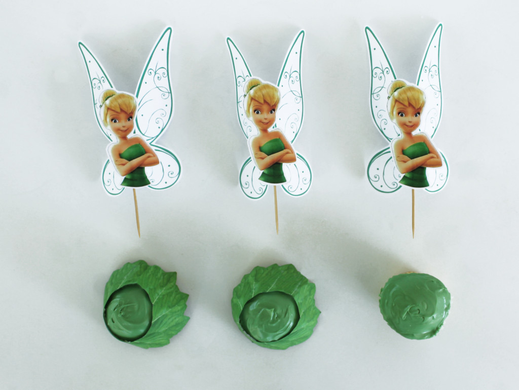 Tinker Bell cupcakes