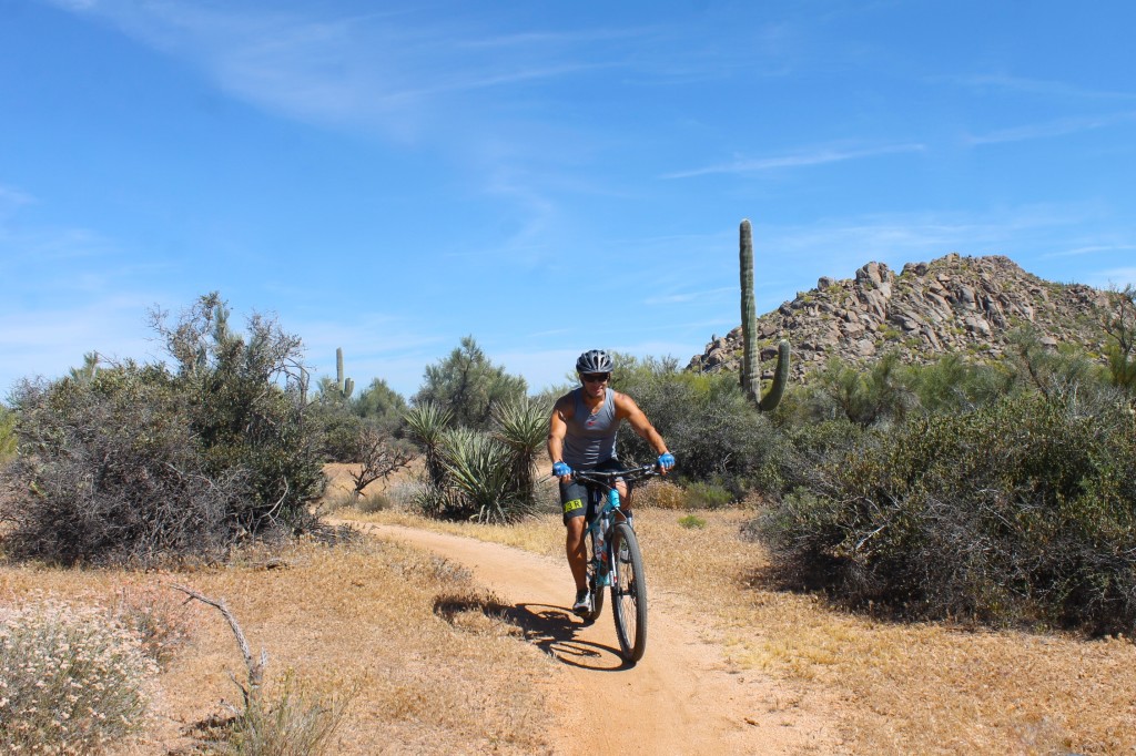 Mountain biking in Scottsdale Sonora desert