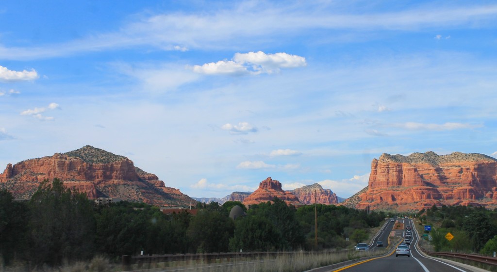 road with Red Rocks in Sedoan