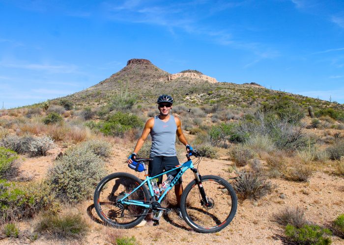 Mountain biking with Arizona Outback Adventures