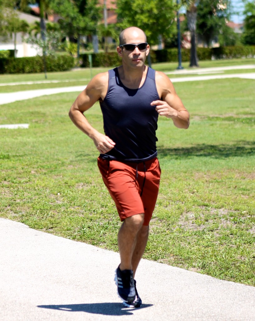 male runner 40s Hispanic