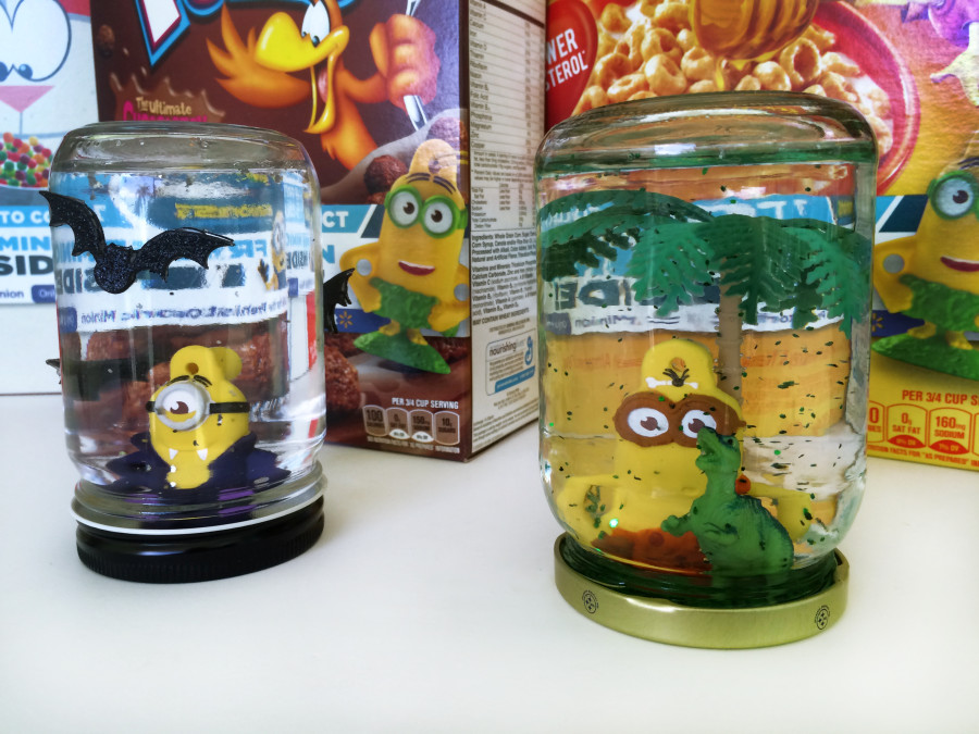 DIY Minion Snow Globes