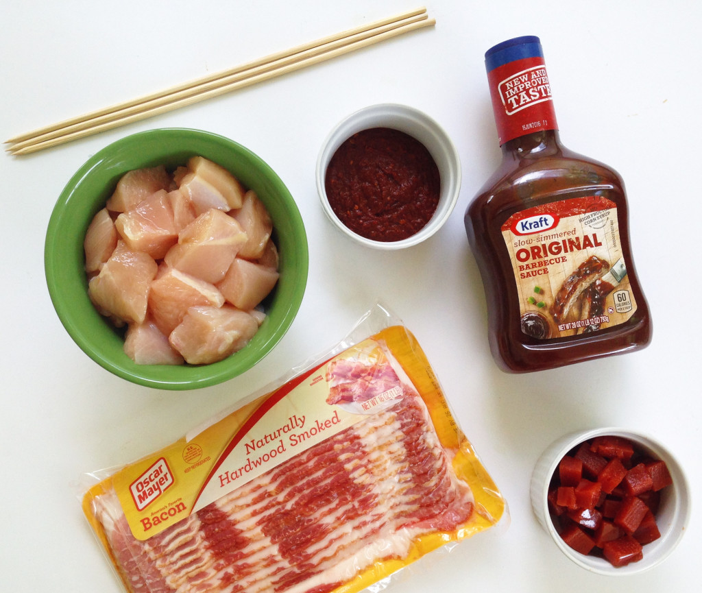 spicy guava BBQ chicken skewers ingredients