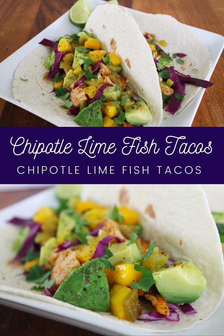 Chipotle Lime Fish Tacos With Avocado And Mango Salsa