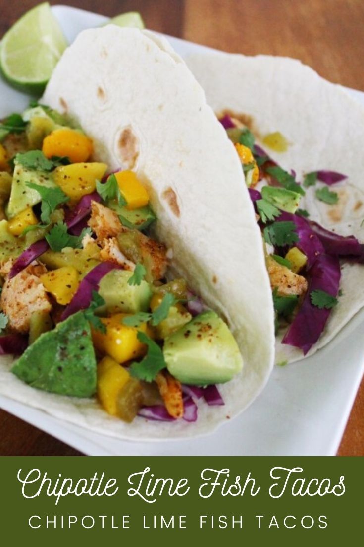 Chipotle Lime Fish Tacos With Avocado And Mango Salsa