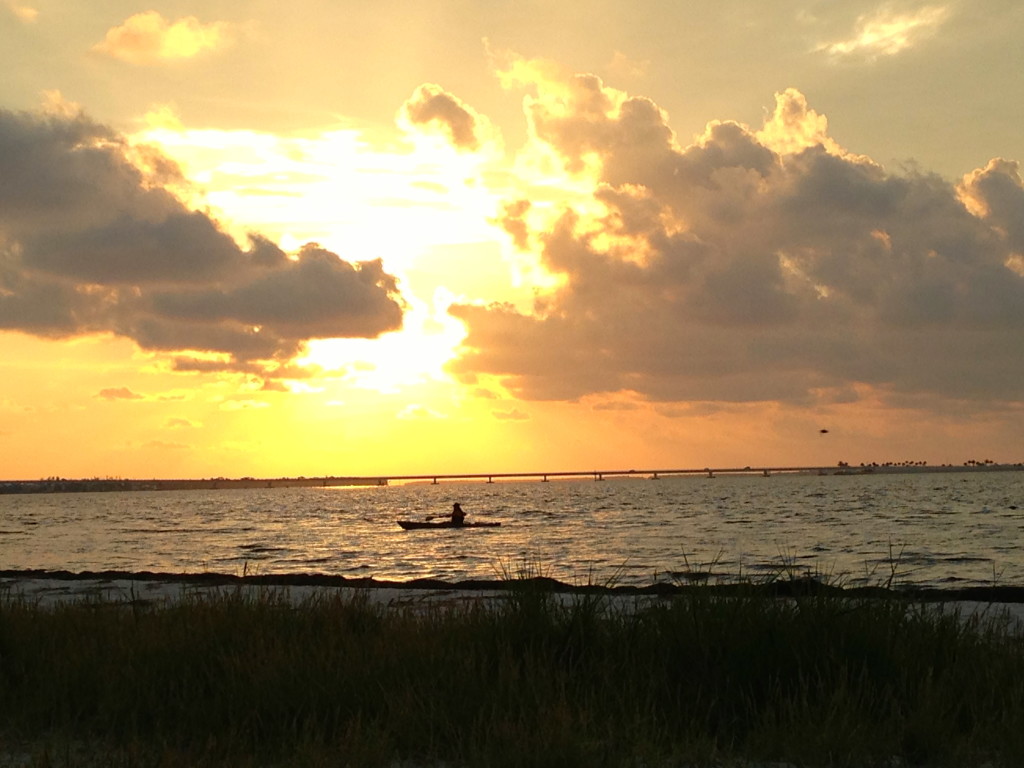 sunset Lighthouse Beach in Sanibel Island 