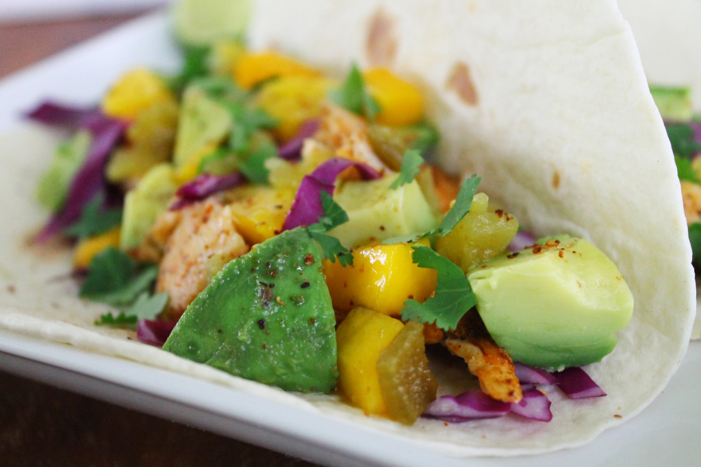 Chipotle Lime Fish Tacos With Avocado And Mango Salsa