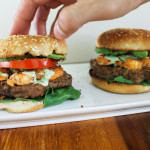 Surf & Turf Chipotle Burgers With Cilantro Lime Sauce