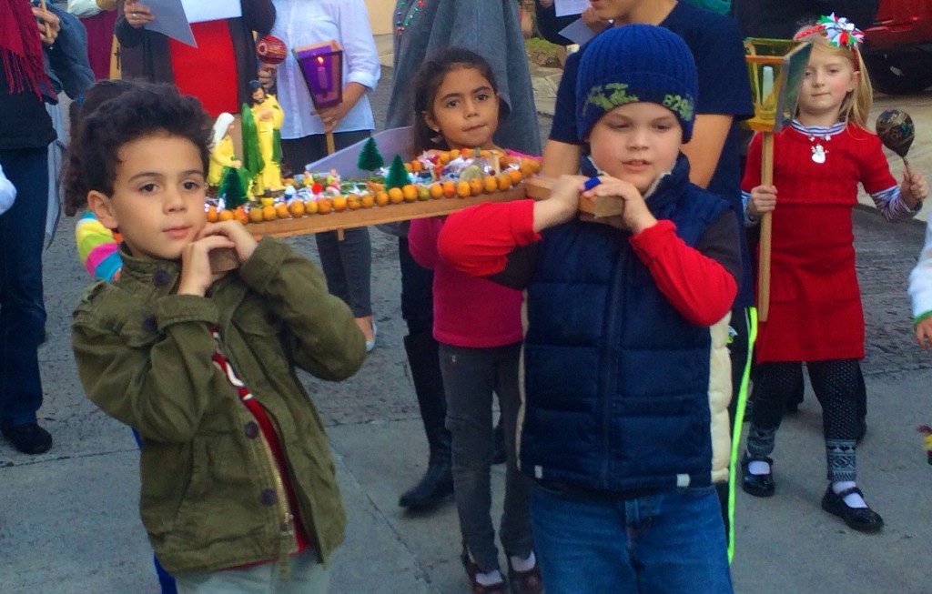 Participating in a posada in Guatemala with family and friends