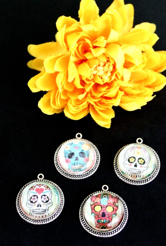 Day Of The Dead Sugar Skull DIY Pendants