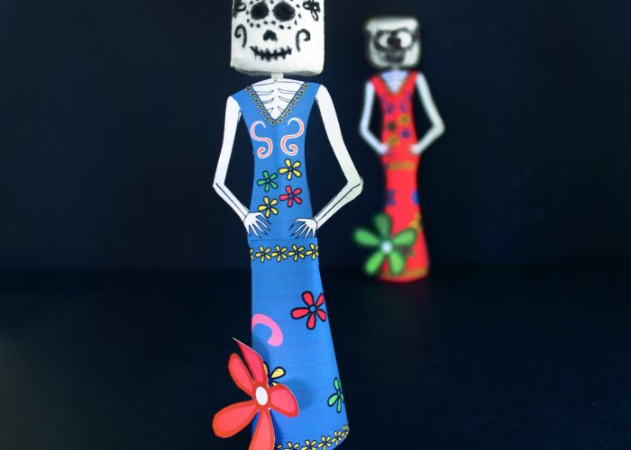 dia de los muertos day of the dead craft with marshmallows