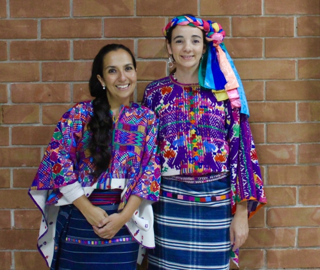 Wearing traditional, hand ­woven Mayan garments at the Museo Ixchel del Traje Indígena. 