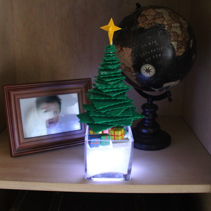 DIY Christmas Tree: A Glowing Holiday Decoration