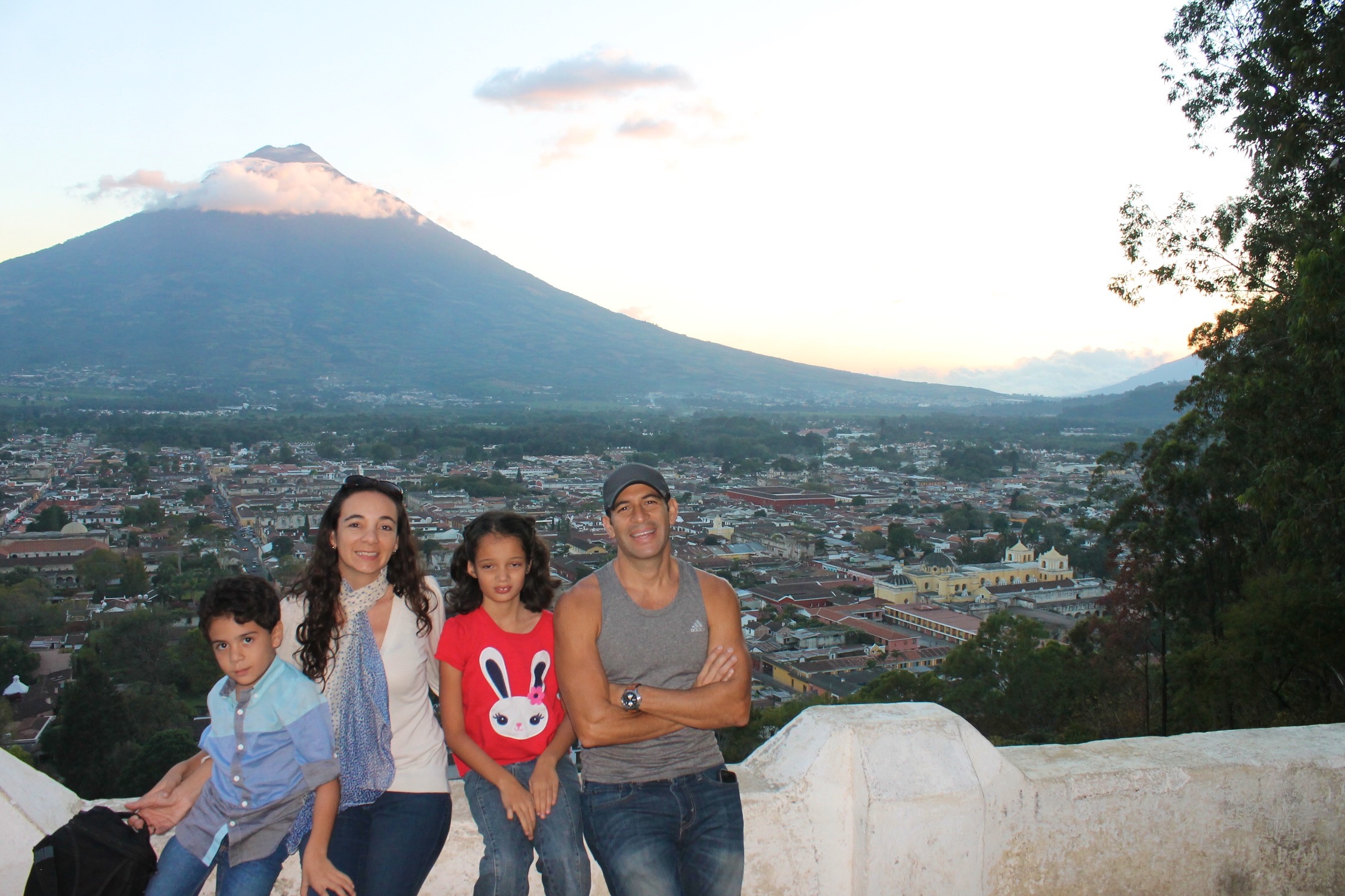 Antigua Guatemala view from Cerro de la Cruz