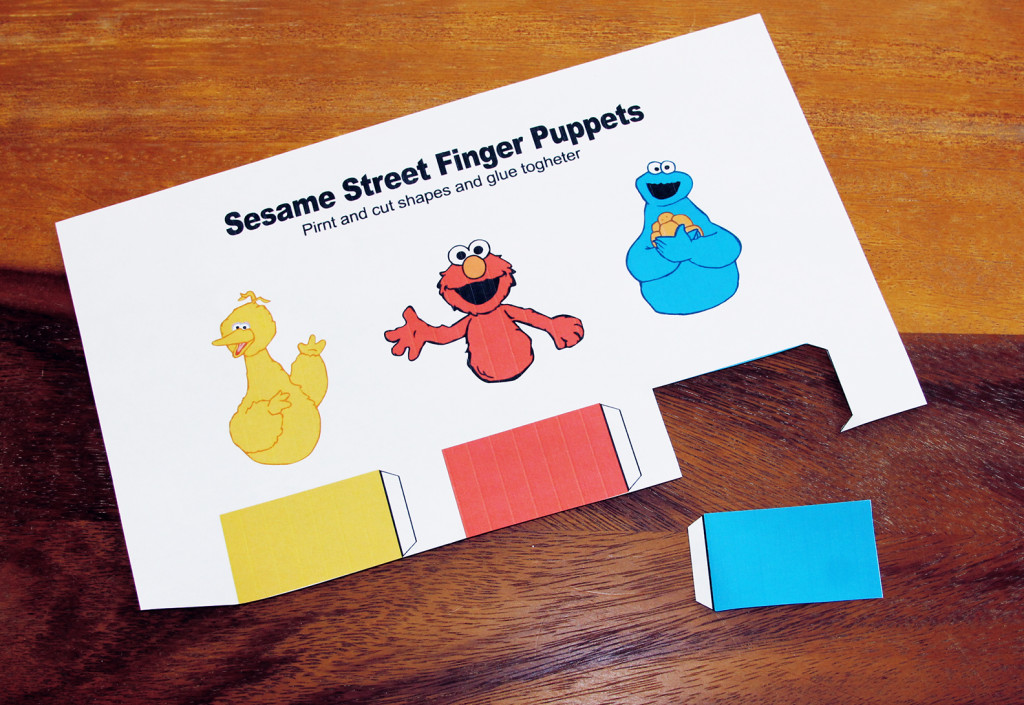 finger puppet Printable cut