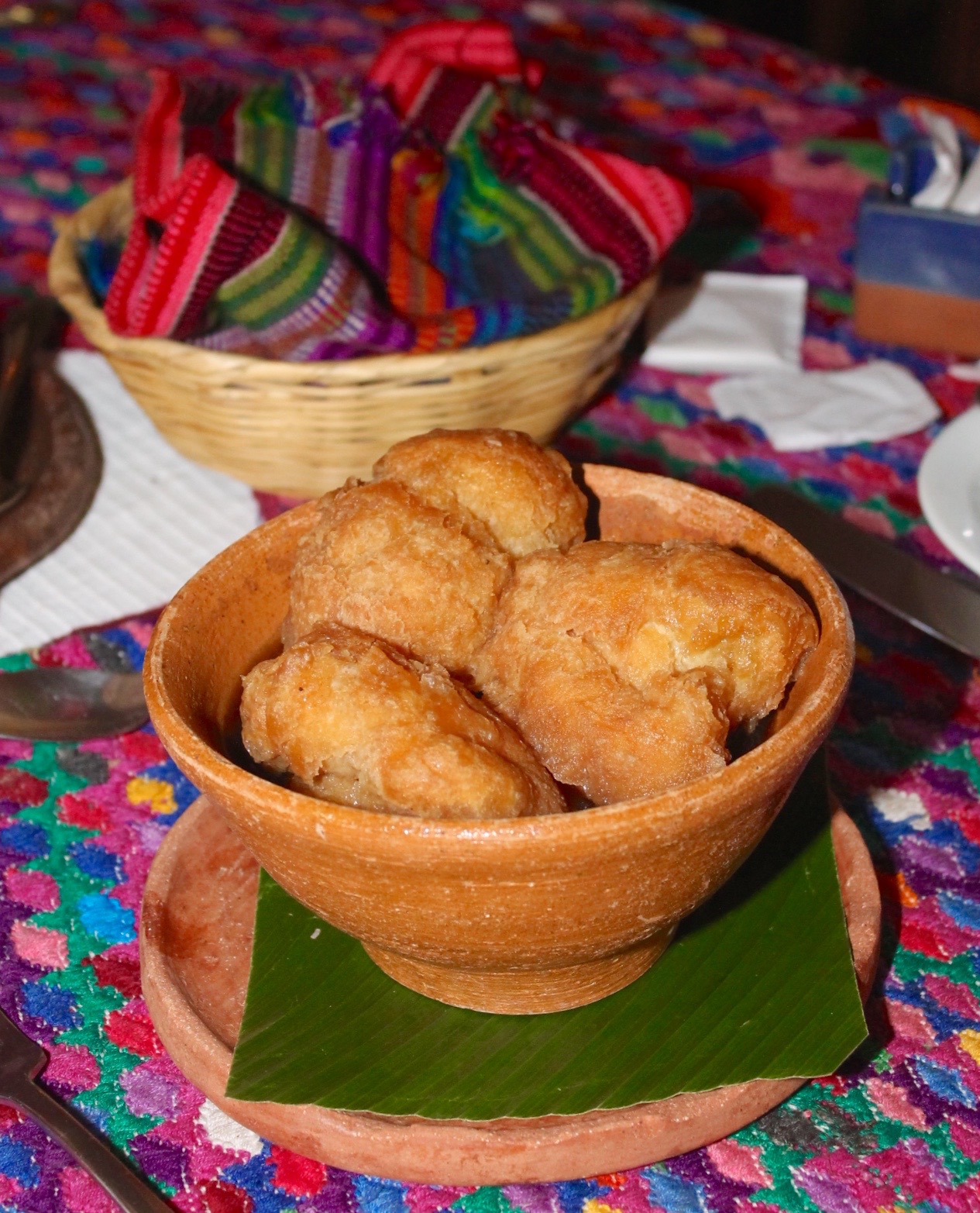 Buñuelos at Kacao restaurant in Guatemala City.