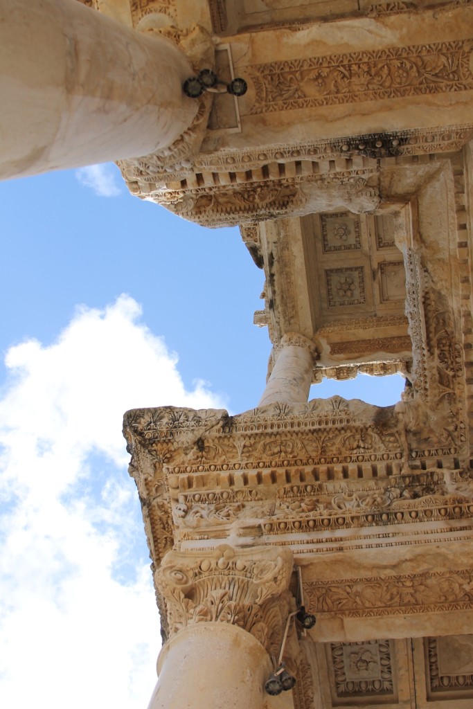 Detail of the Library of Celsus in Ephesus