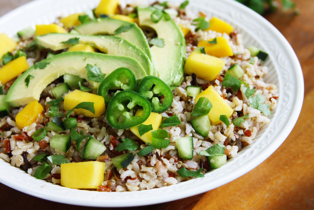 Mango cucumber salad