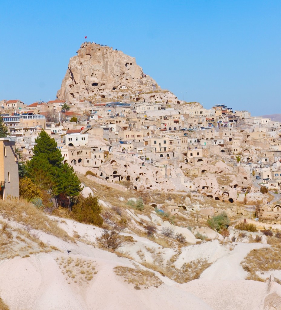 Uchistar and the uchistar castle in Cappadocia