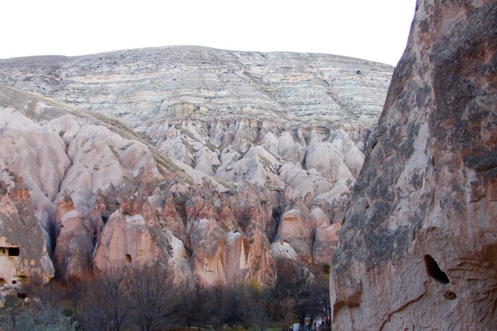 Rock formations near Zelve open air museum