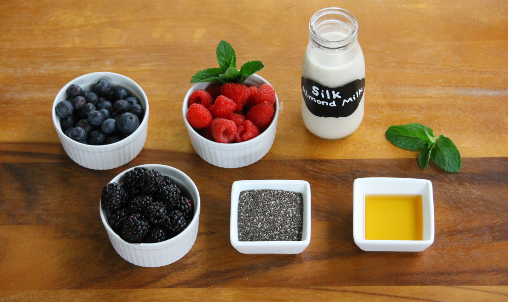 Chia and berry pudding recipe Ingredients