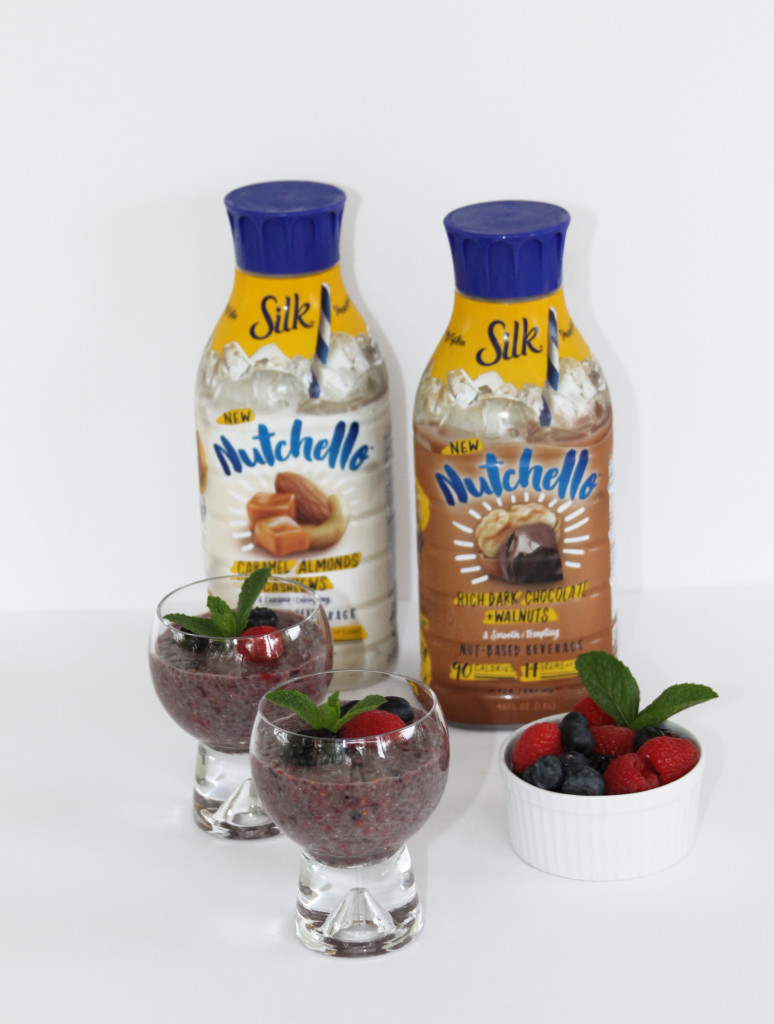 Chia and berry pudding recipe with Nutchello