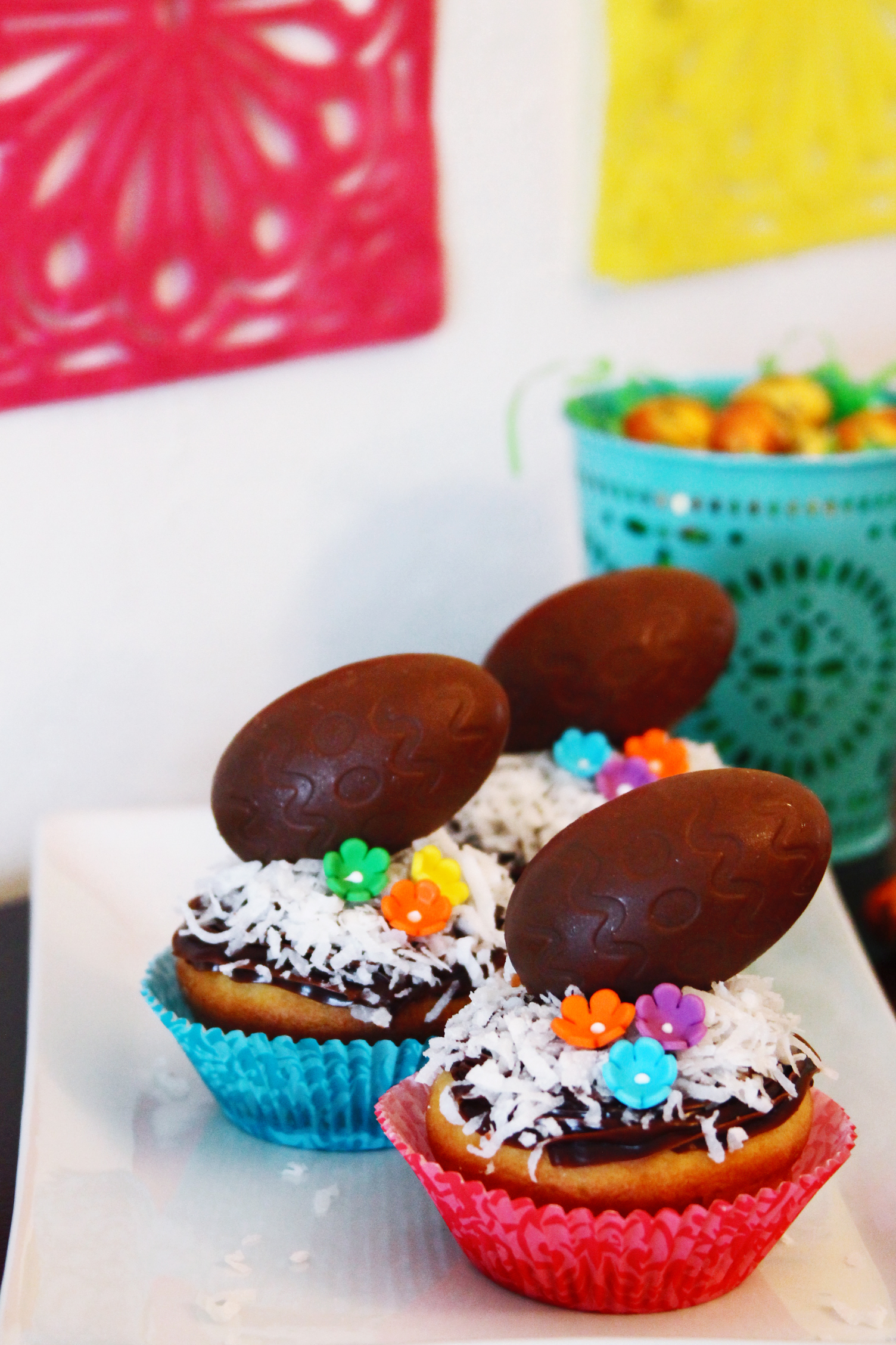 Chocolate Coconut Cupcakes Surprise close up 2