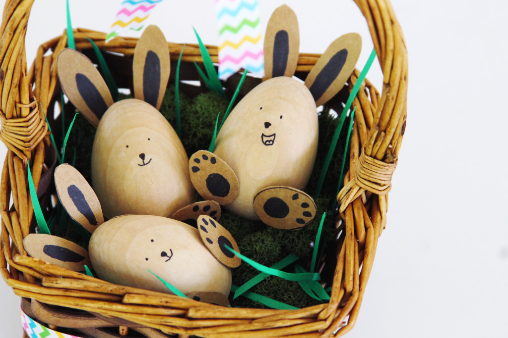 Eastern egg basket decoration closeup