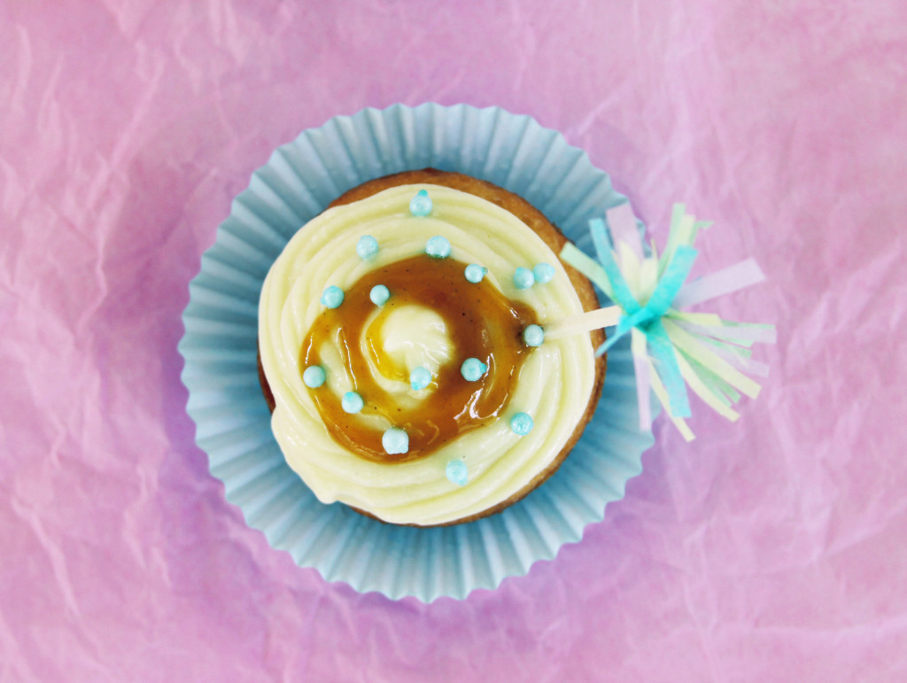 passion fruit piñata Easter cupcakes