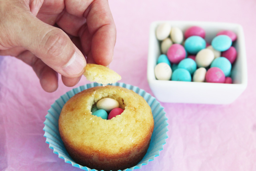 passion fruit piñata Easter cupcakes 