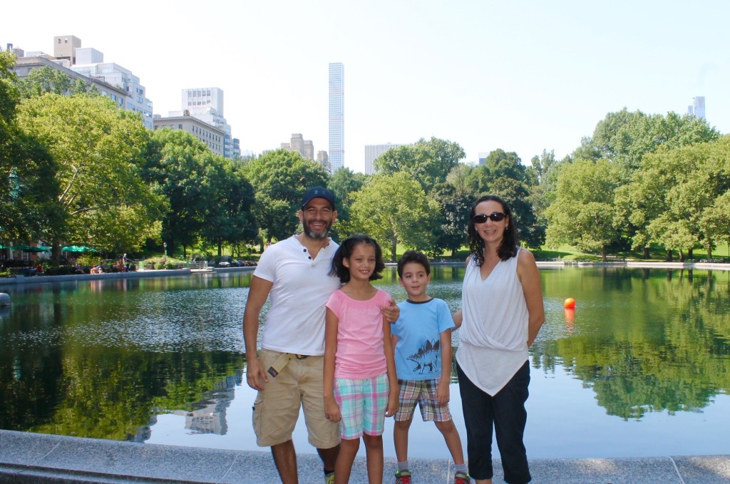 family in Central Park