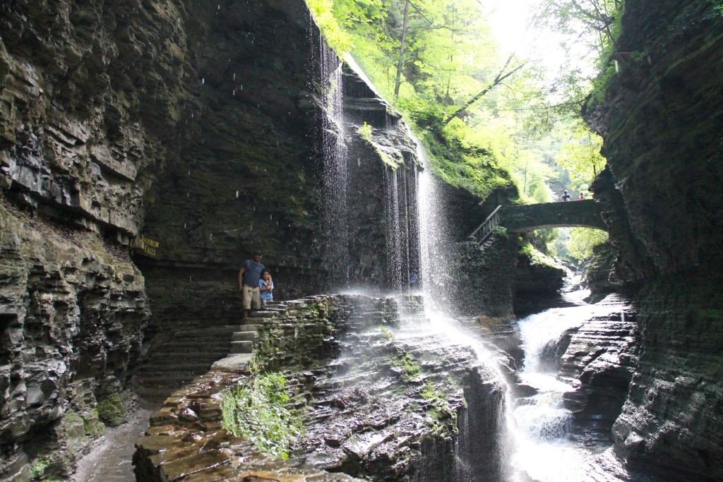 hiking with the kids at Watkins Glen State Park