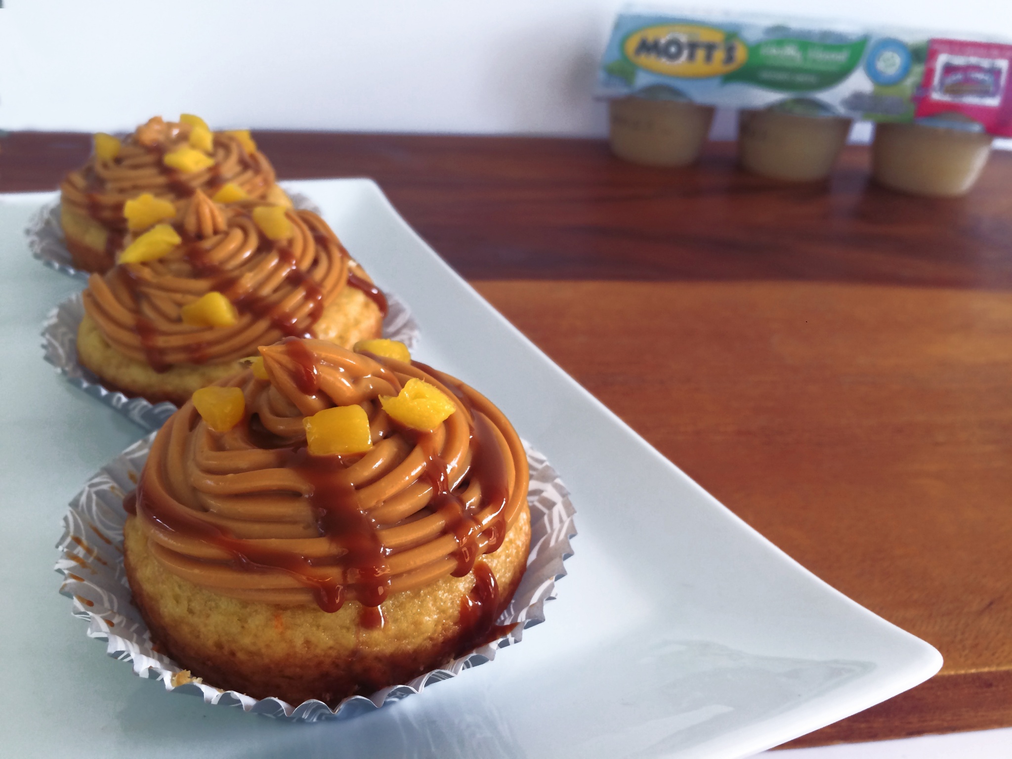 Mango Dulce de Leche Cupcakes with Mott's Applesauce 3