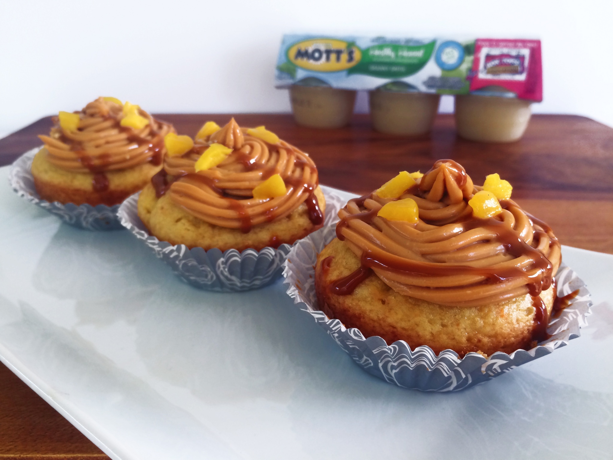 Mango Dulce de Leche Cupcakes with Mott's Applesauce 2
