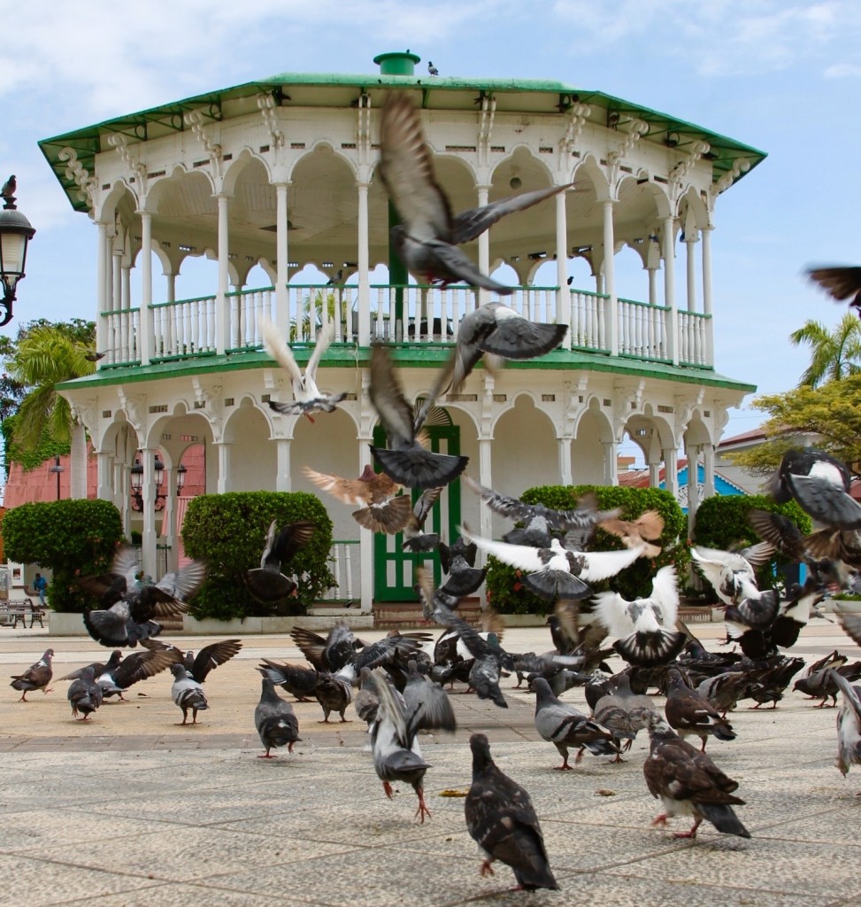 Parque Central with Victorian architecture in Puerto Plata Dominican Republic