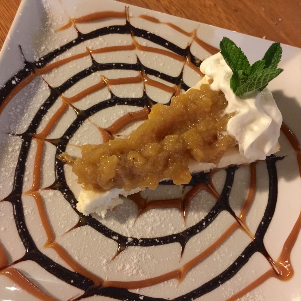 Plantain cheesecake at Green Jack in Puerto Plata
