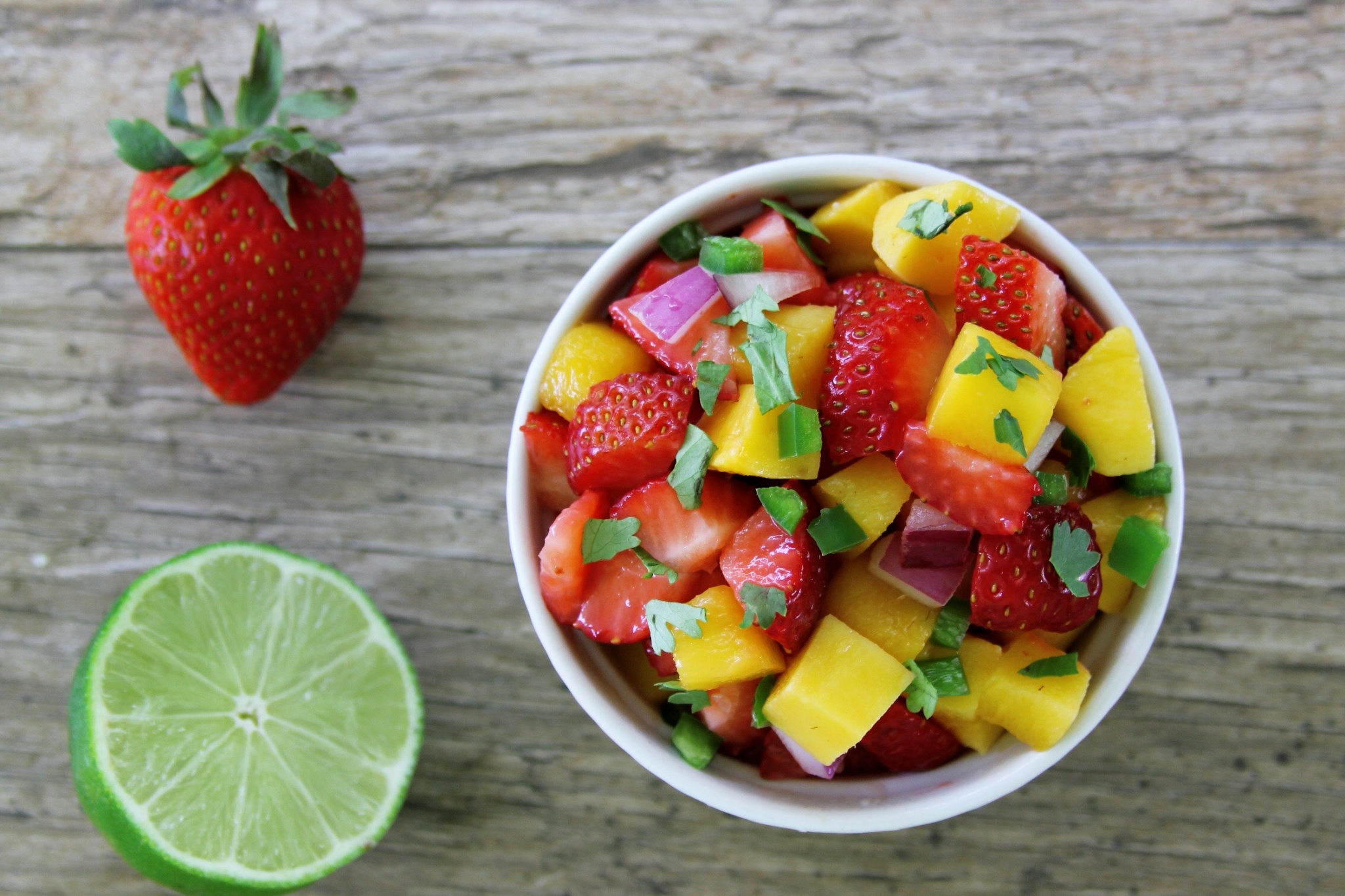 strawberry and mango salsa