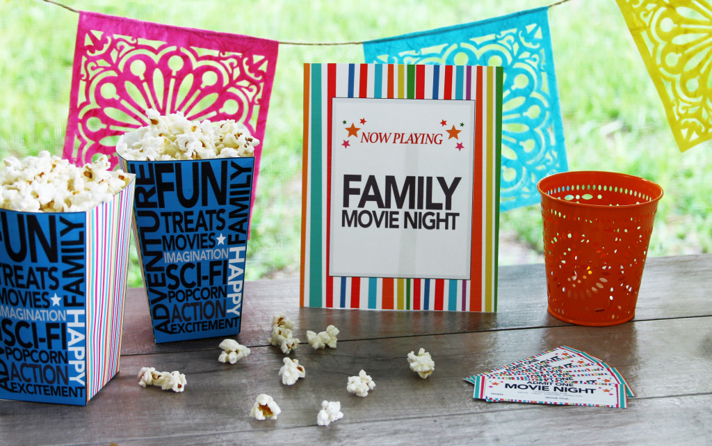 DIY Movie night Printables pic 1