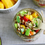 5 minute avocado and mango rice salad